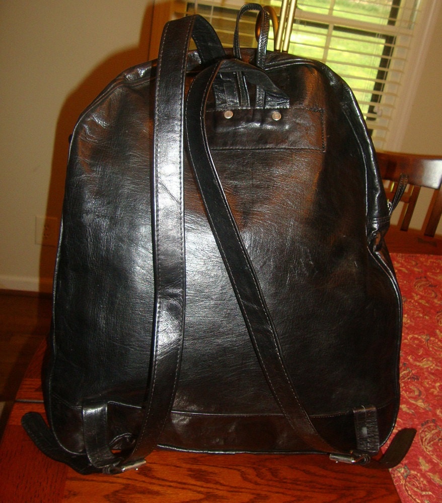 Tie Dye Leather Backpack Handmade