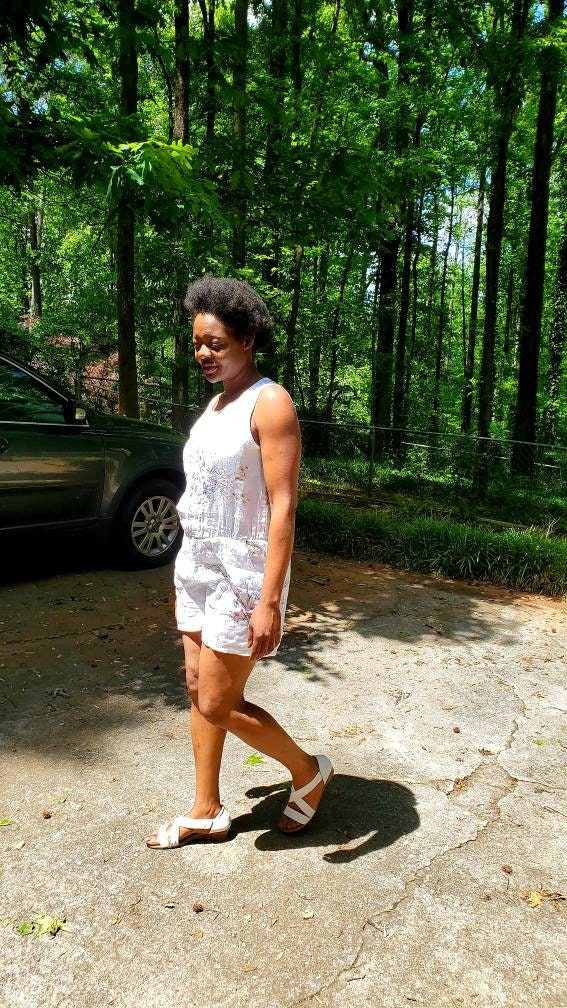 Authentic Italian Linen Women Jumpsuit.