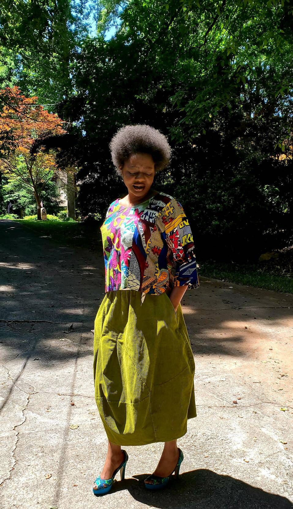 Cuodroy Quarky Skirt Made in Italy.