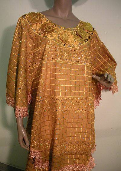 Million Stone African Inspired 3pc Lace Skirt Set Poncho Style Top Bell Sleeves and a scarf.