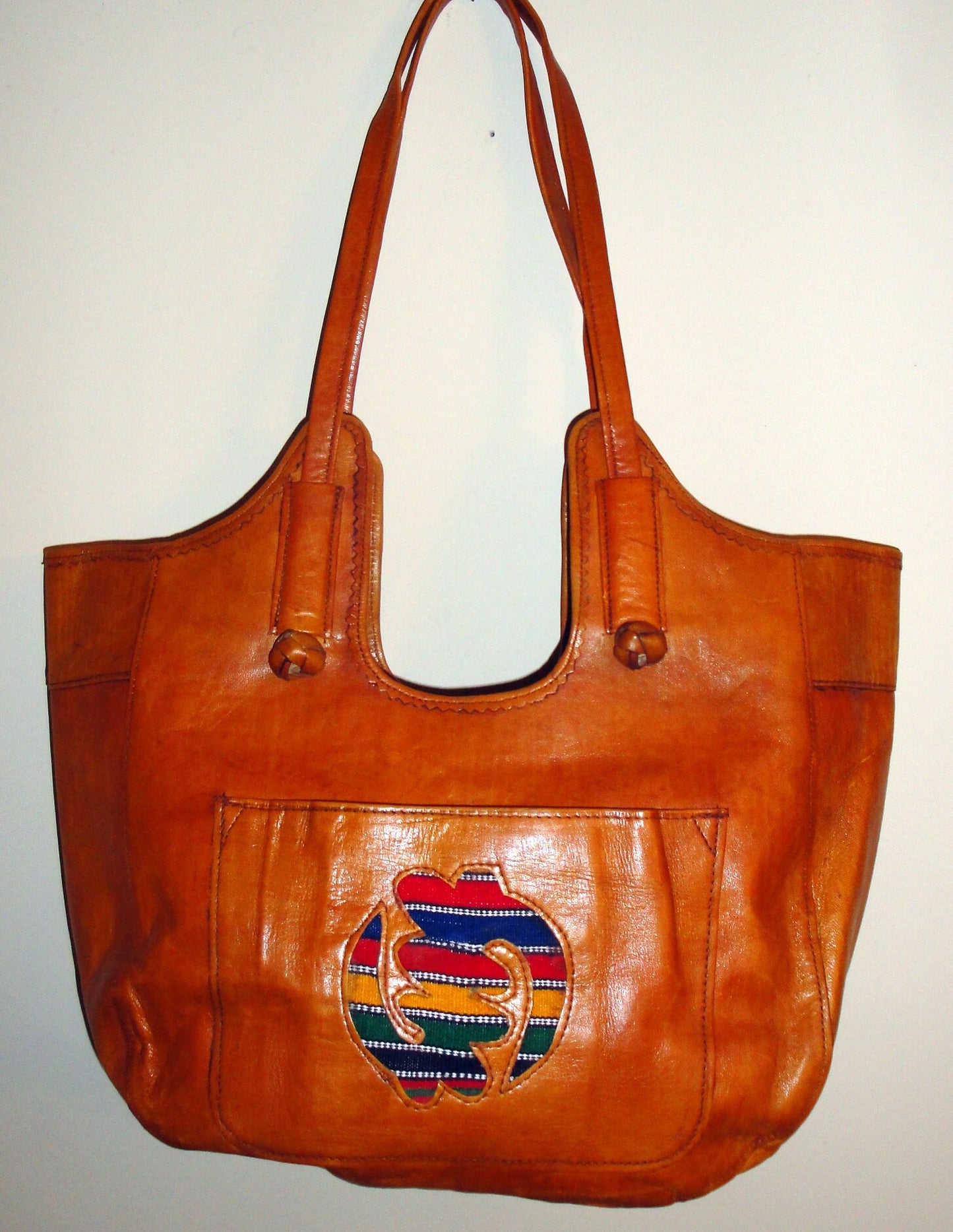 Exclusive African Handmade Leather Purse/Boho Tote made in Mali