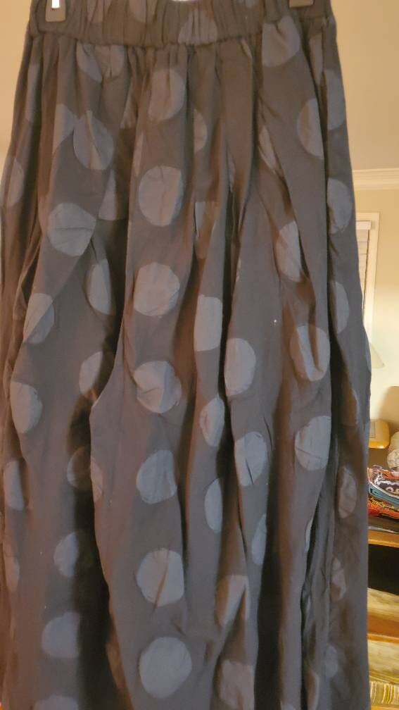 Minala Gaucho Palazzo Silky Polka Dots, 100% cotton.