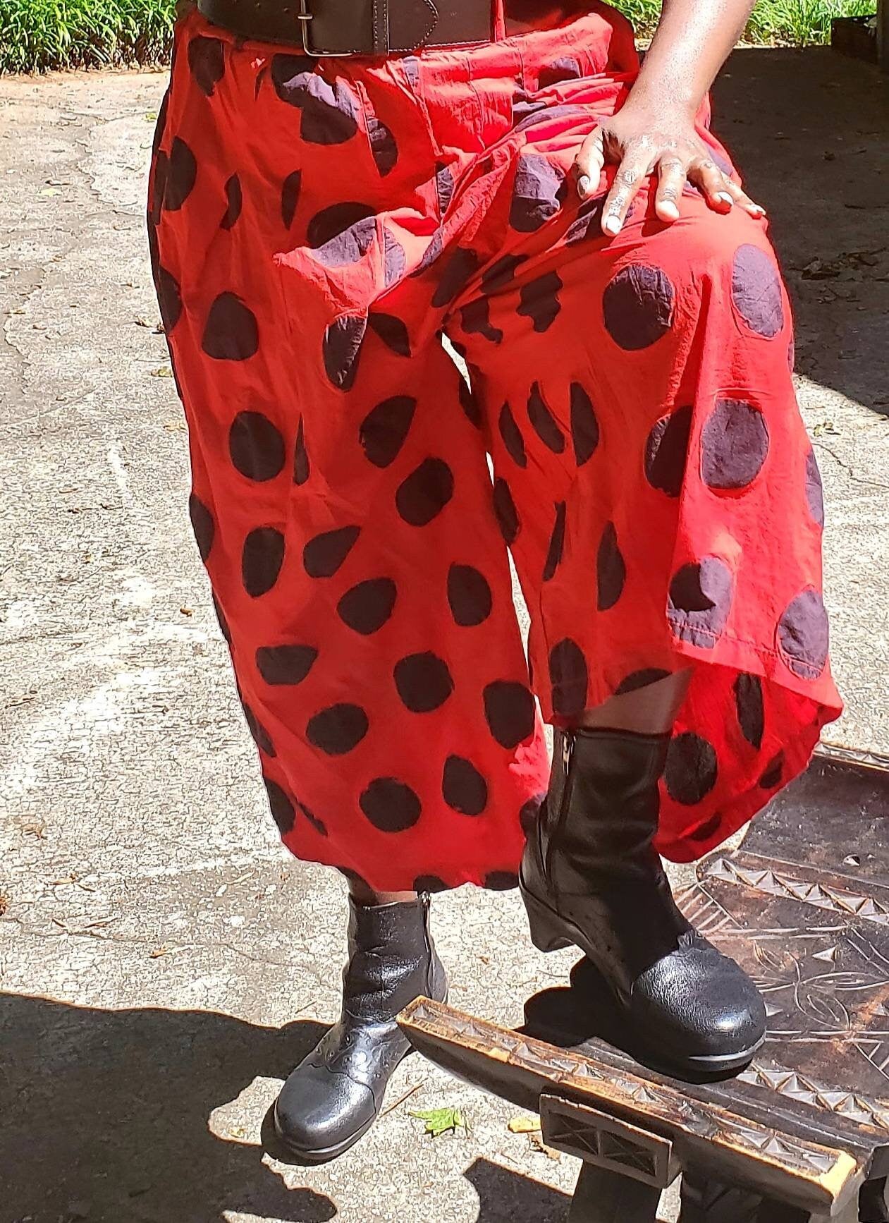 Minala Gaucho Palazzo Silky Polka Dots, 100% cotton.