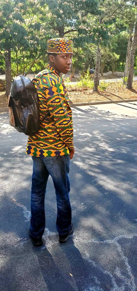 Tie Dye Leather Backpack Handmade