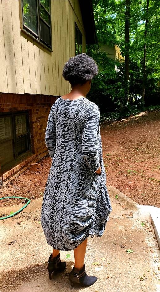 Italian 3/4 Sleeve Lagenlook Dress
