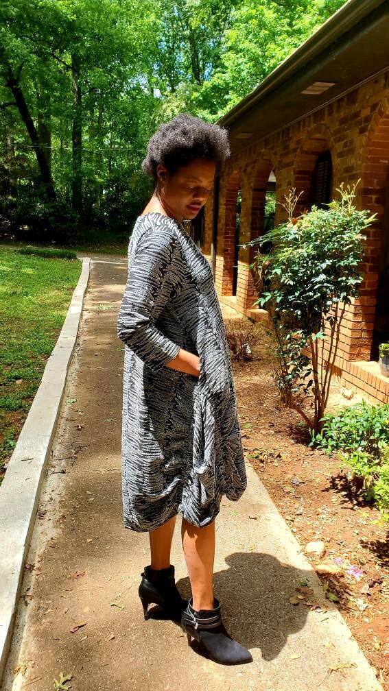 Italian 3/4 Sleeve Lagenlook Dress