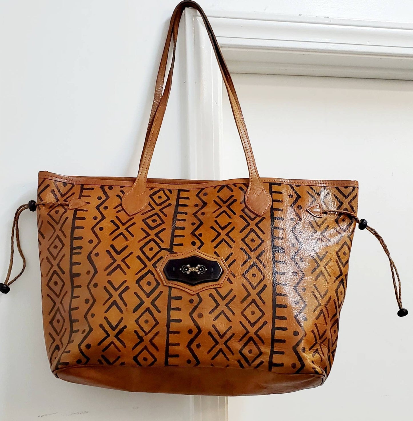 Animal Print Leather bag/Fur Leather Tote Hobo Handmade bags Purses