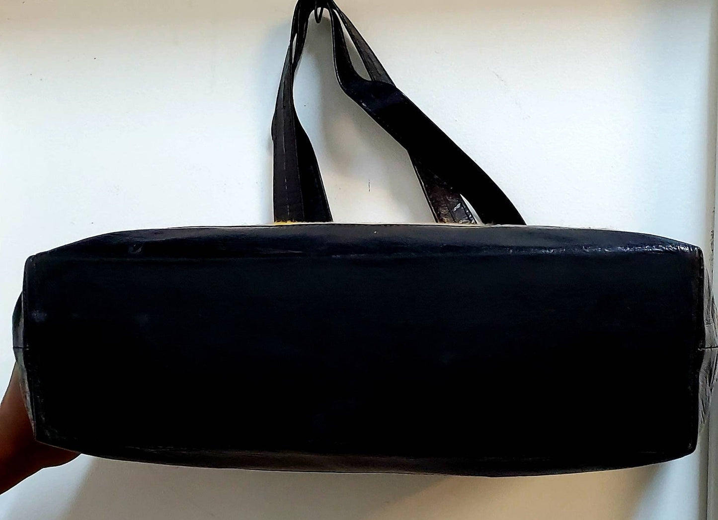 Handmade Mudcloth Leather Tote, made in Mali.