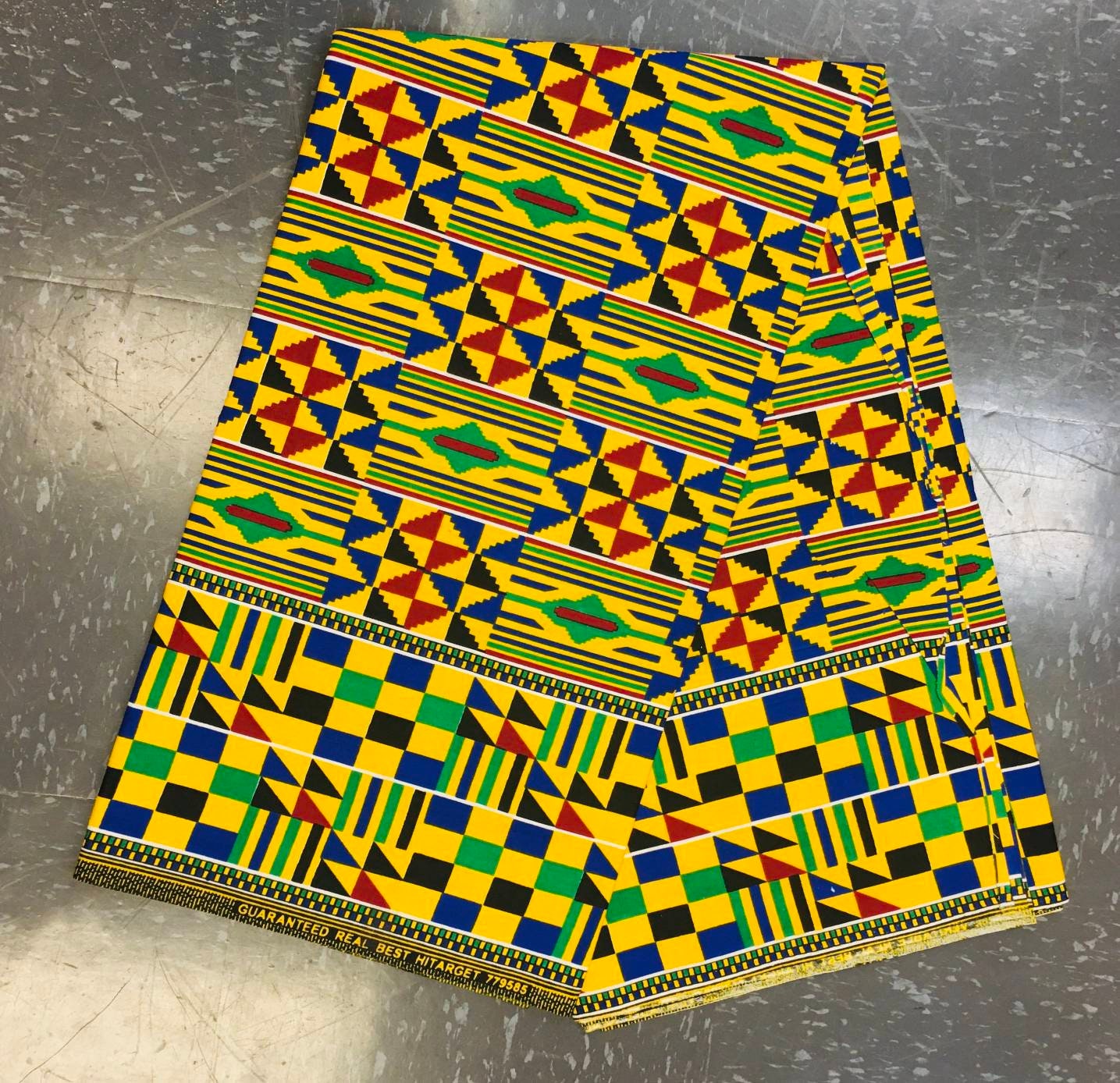 Wax Ankara Fabric/ High Target Kente/African Print, by yard or 6yds.