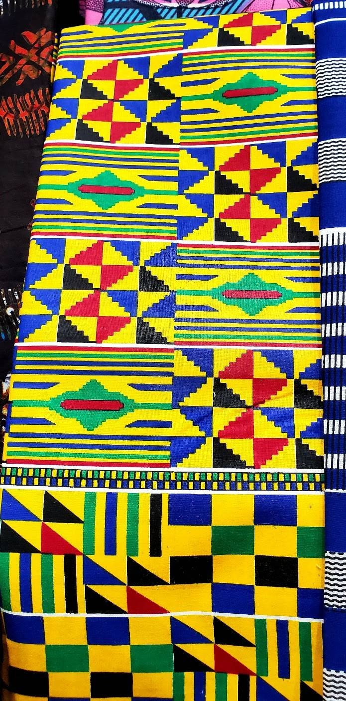 Wax Ankara Fabric/ High Target Kente/African Print, by yard or 6yds.