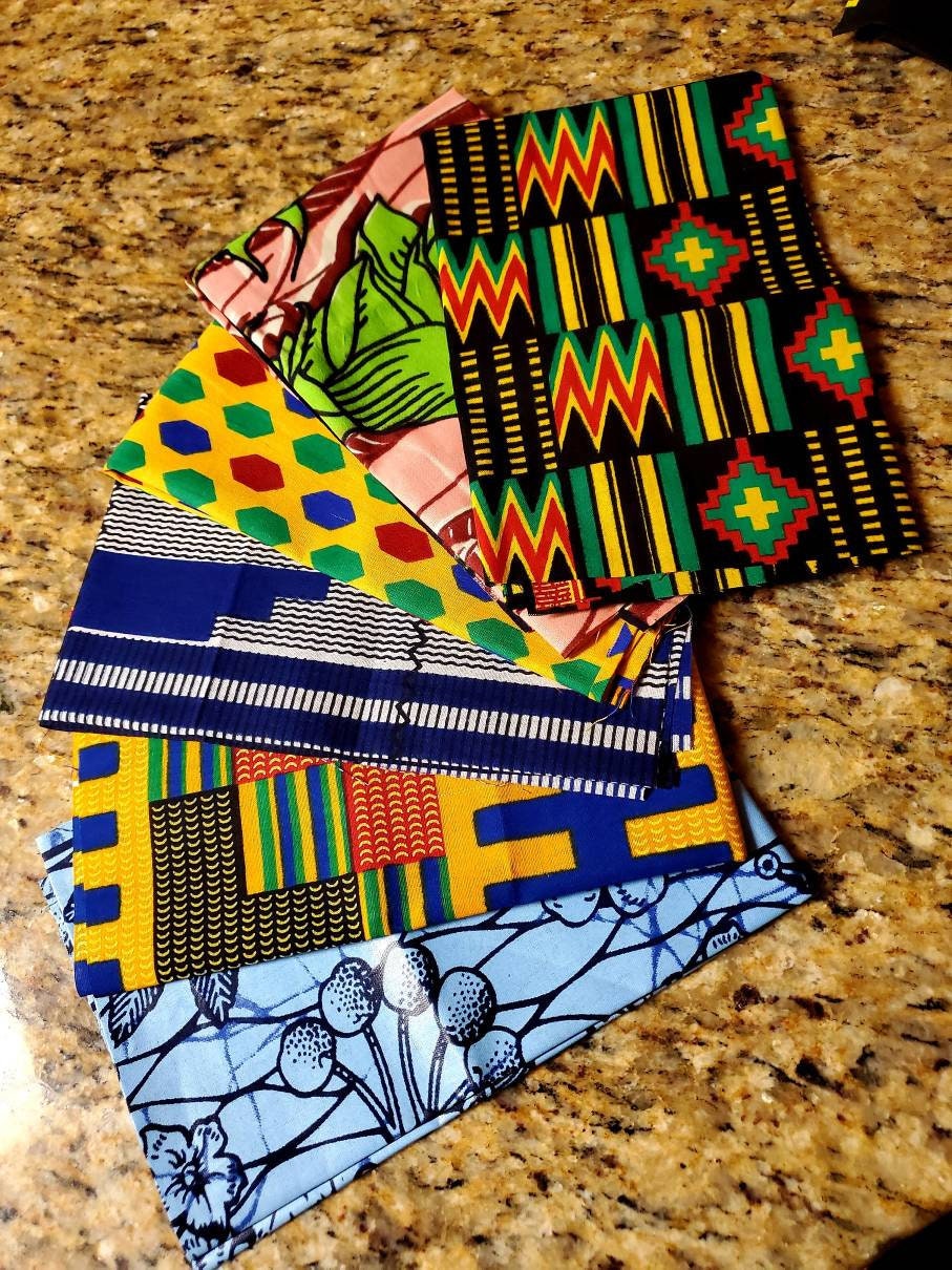 Ankara /African Print Fat Quarters Bulk different Packs.