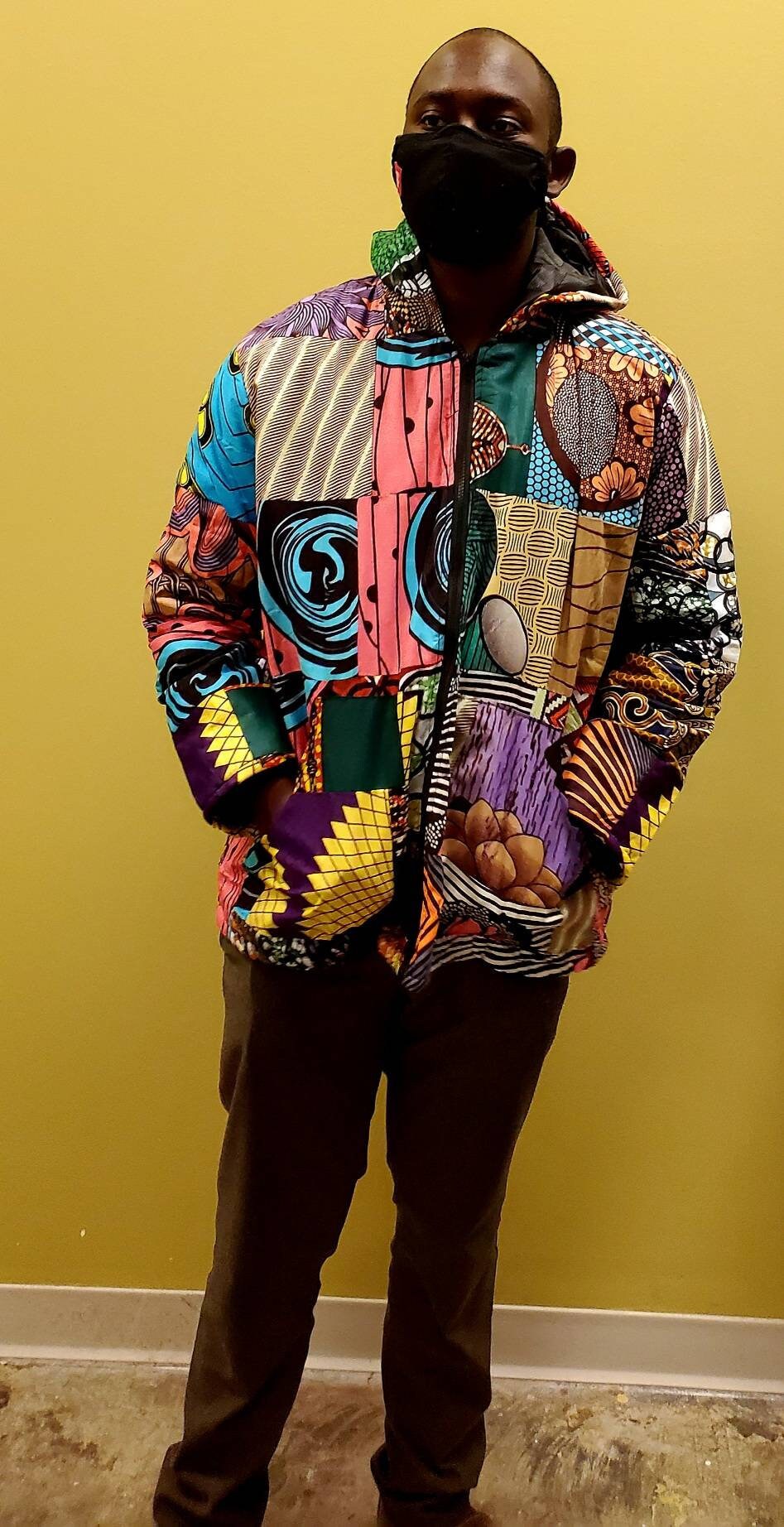 Ankara Patch Baseball Jacket/African Hoody Jacket/Unisex. African Print Floral Women's Bomber Jacket / Ankara Bomber Jacket.
