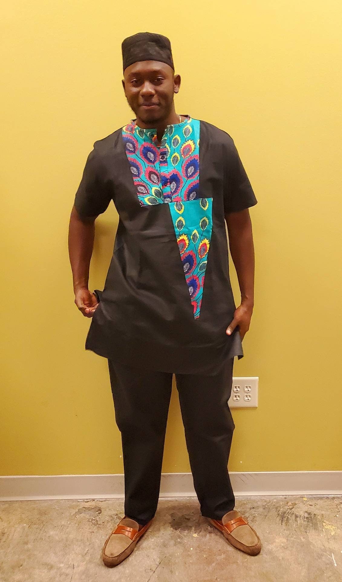 Men's Classic Dashiki Suit Ankara 5 sizes/African Matching sets/His Hers