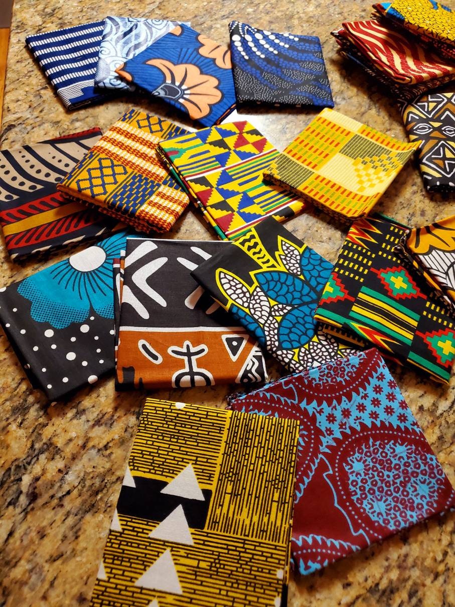 Fat Quarters 4PK Mixed African Print Ankara