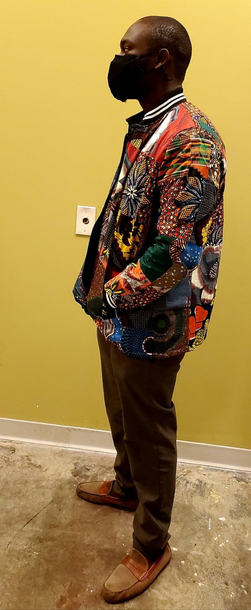 Ankara Patch Baseball Jacket/African Hoody Jacket/Unisex. African Print Floral Women's Bomber Jacket / Ankara Bomber Jacket.