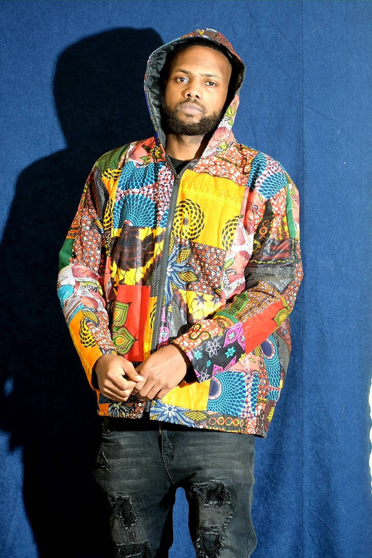 Ankara Patch Baseball Jacket/African Hoody Jacket/Unisex. African Print Floral Women's Bomber Jacket / Ankara Bomber Jacket.