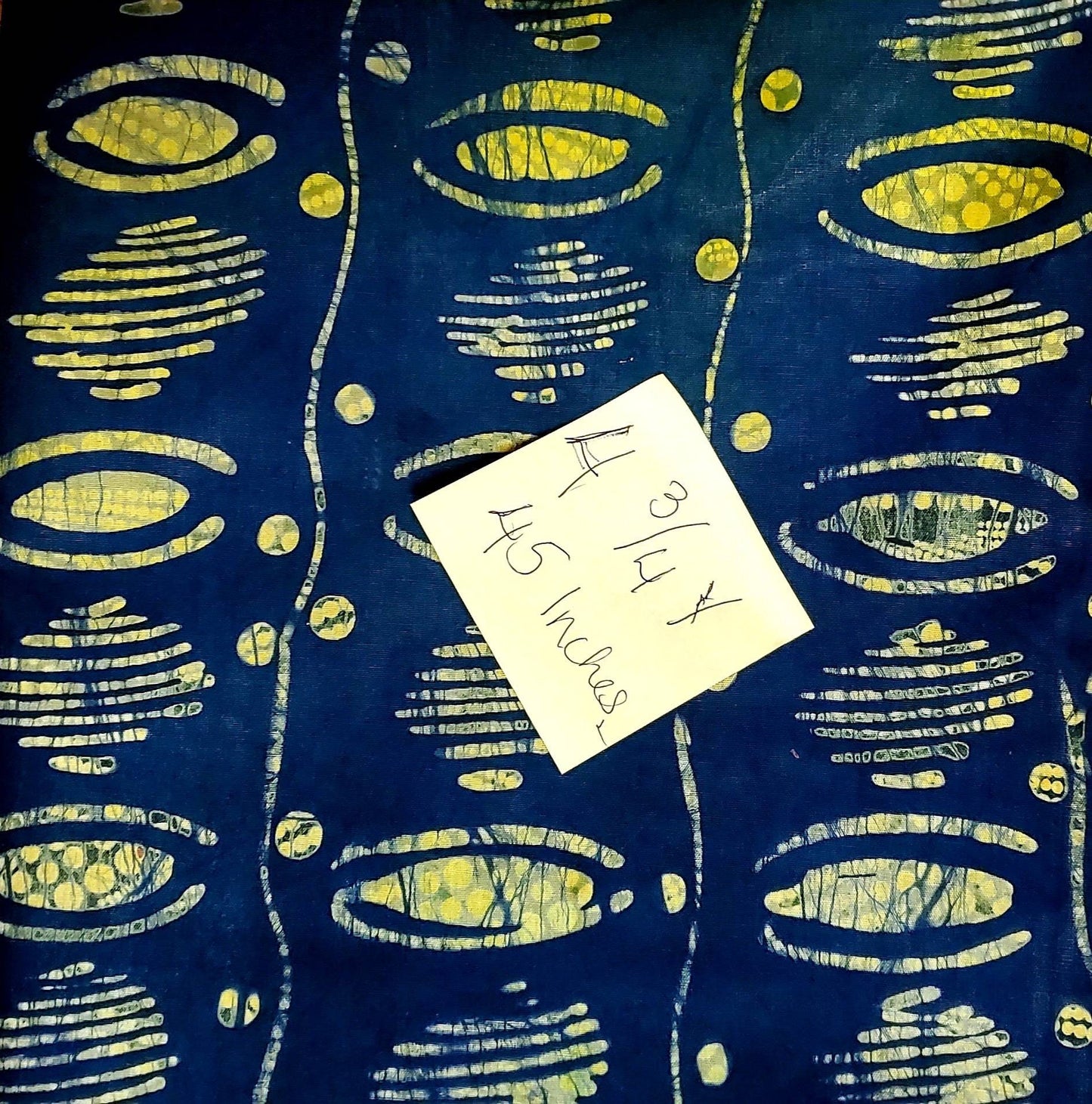 Adire Forest Green Nigerian Batik, African print organic