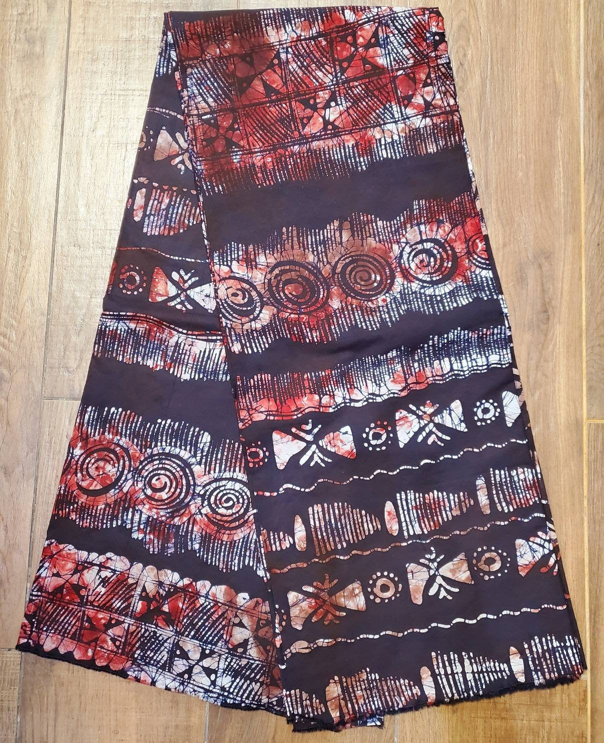 Adire Nigerian Batik/Ankara African Fabric. 4.75Y x Width 60".