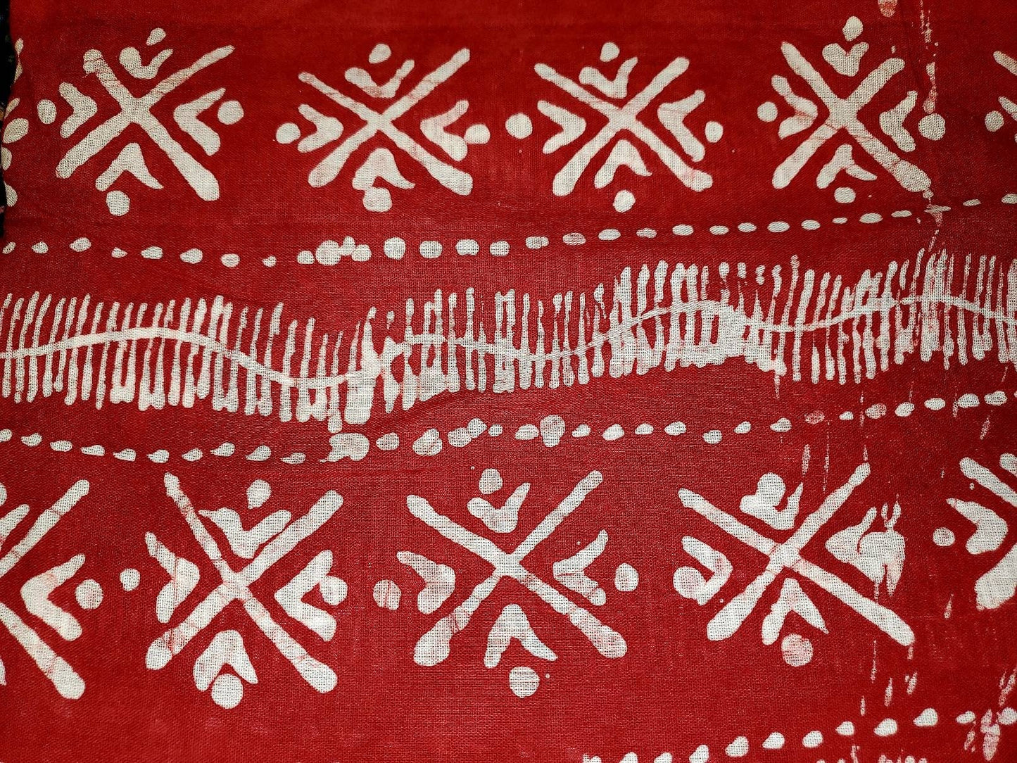 African Batik/Adire Yoruba Print. 4yds x 45 inches.