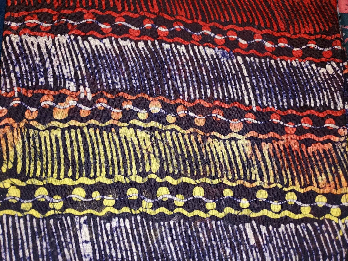African Batik/Adire Yoruba Print. 4yds x 45 inches.
