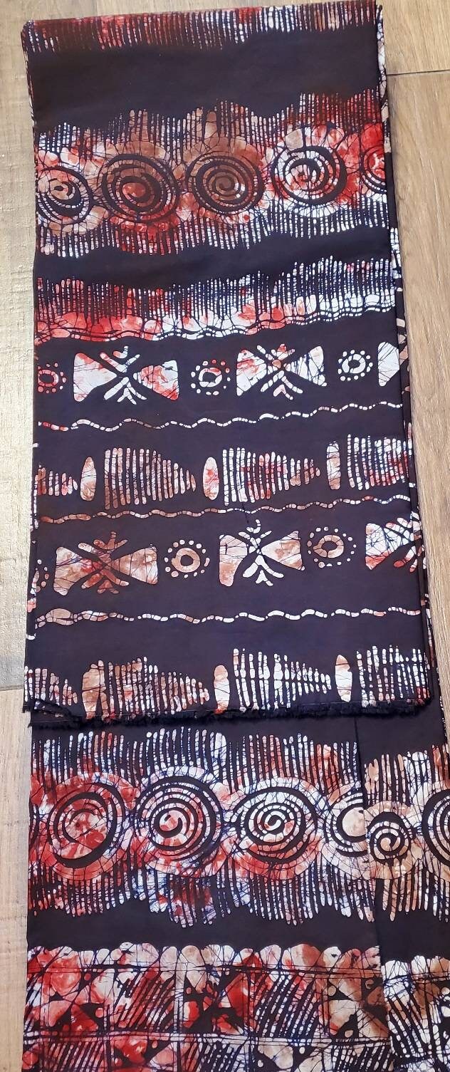 Adire Nigerian Batik/Ankara African Fabric. 4.75Y x Width 60".