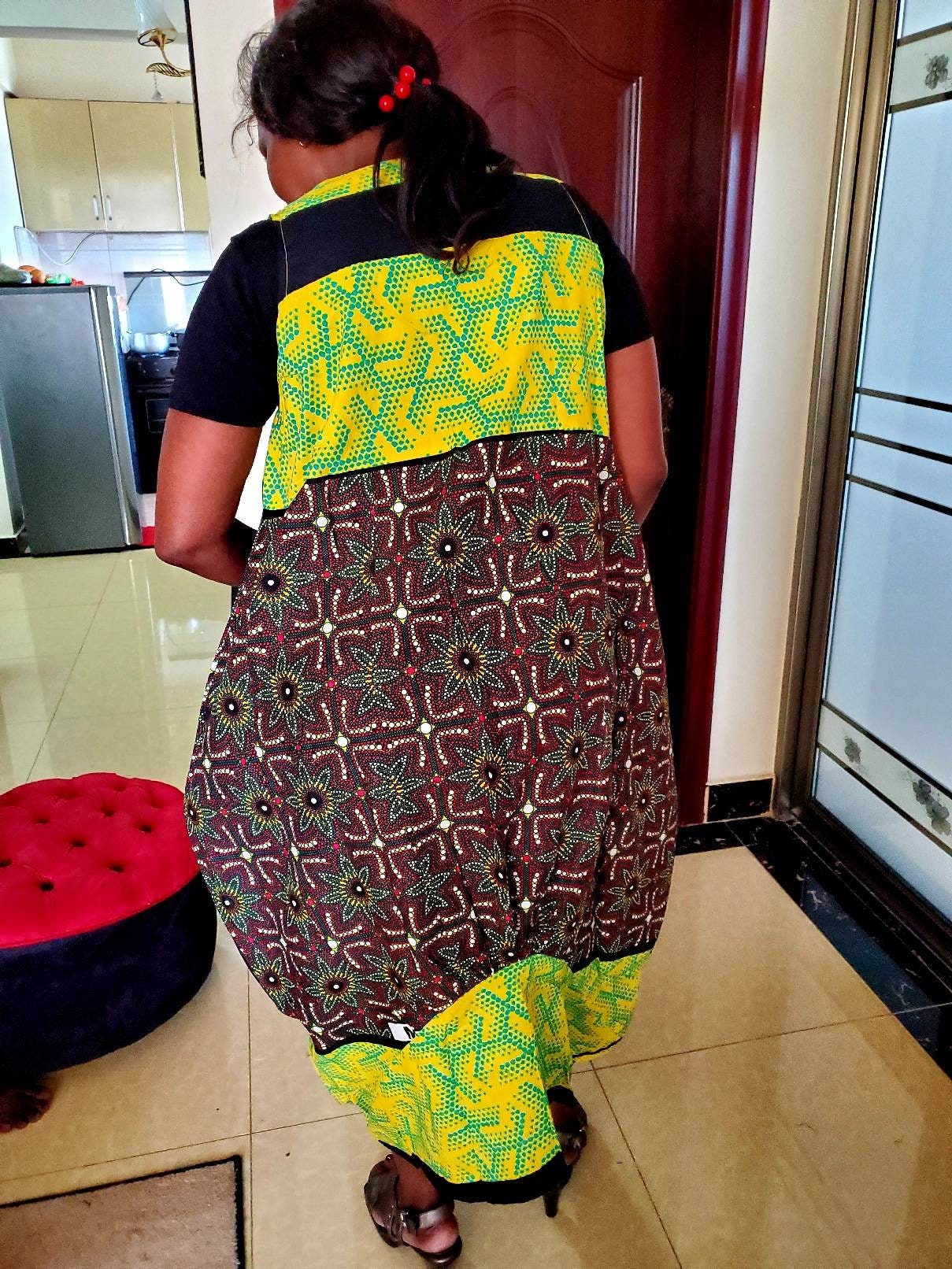 Khanga/ Lesso/ Quarky/ Bohemiam Dress, 100% cotton.