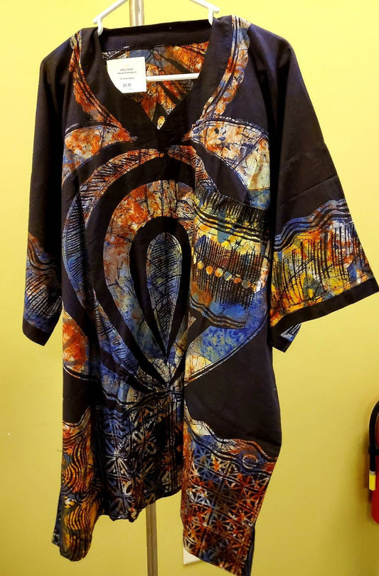 Oversize African Men Shirt/ Batik big shirts/ Big & Tall.