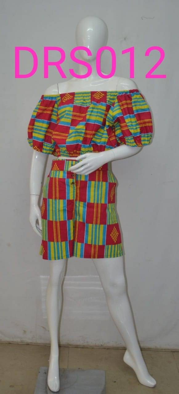 African Print Shortset/Ankara clothing/sizes M-XL