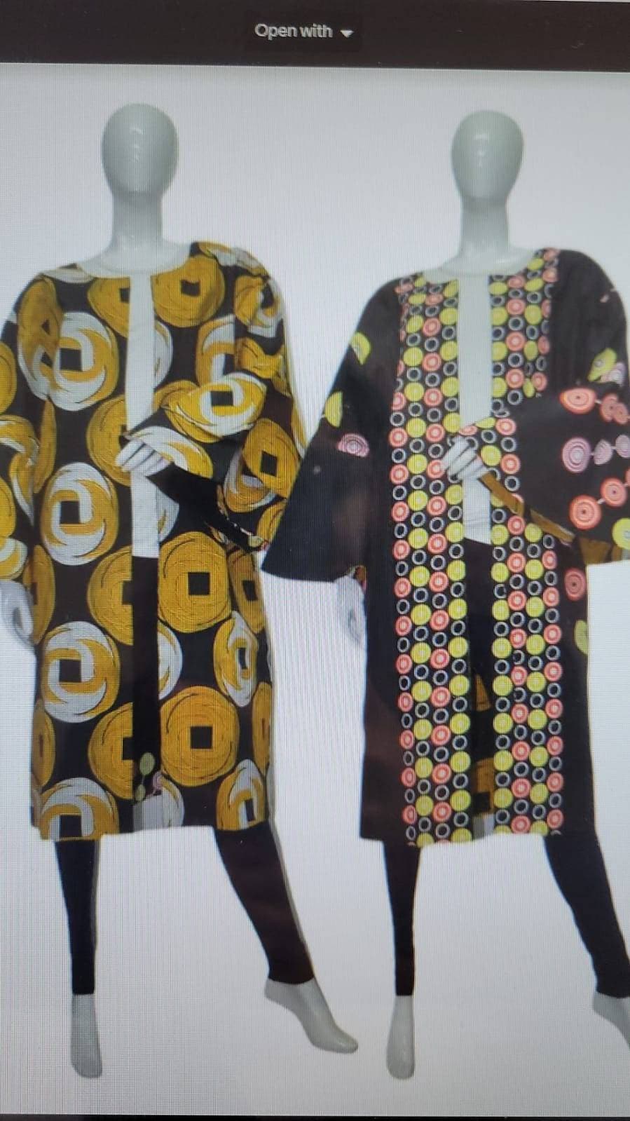 Reversible Ankara Kimono Jacket, African Print Reversible Overcoat/Duster with a belt.