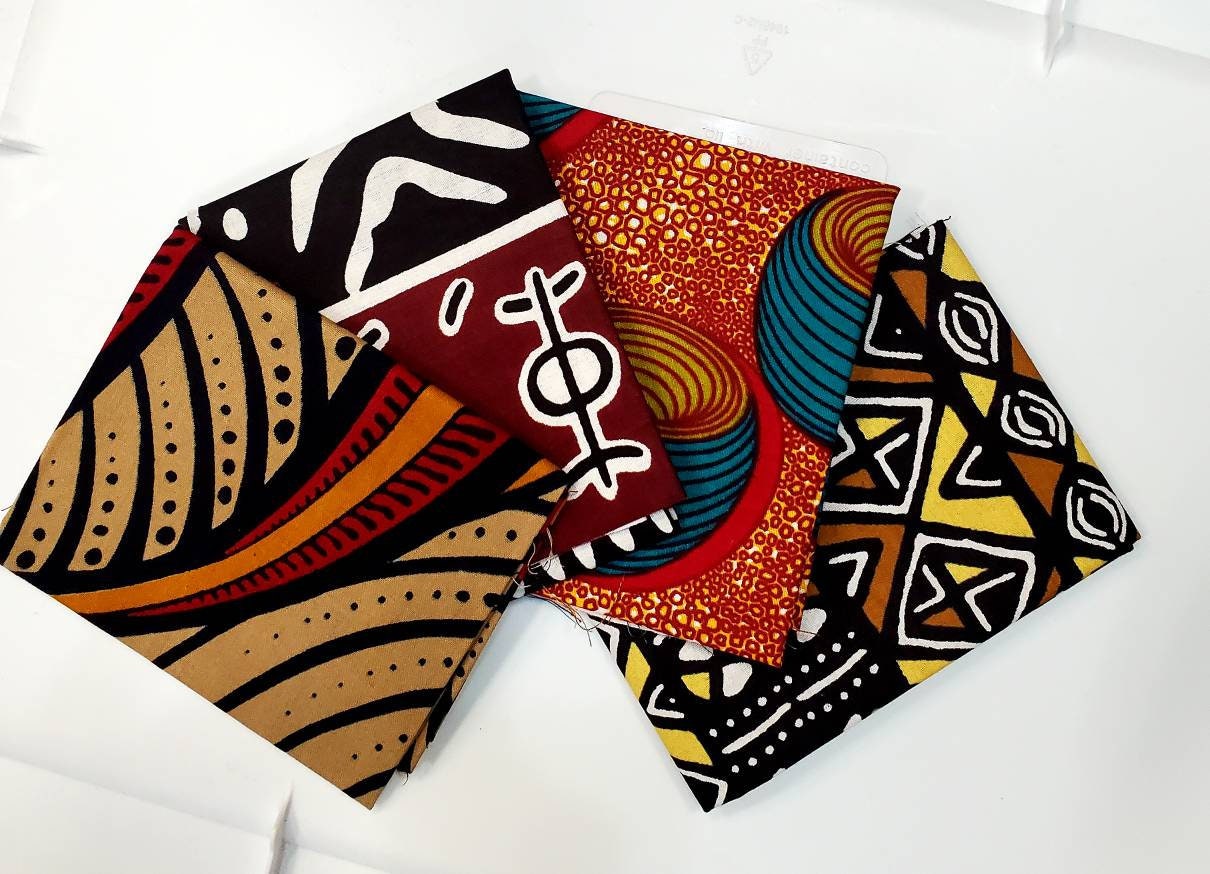 African Print Ankara Fat Quarters 18"×20" Bundles & Random.