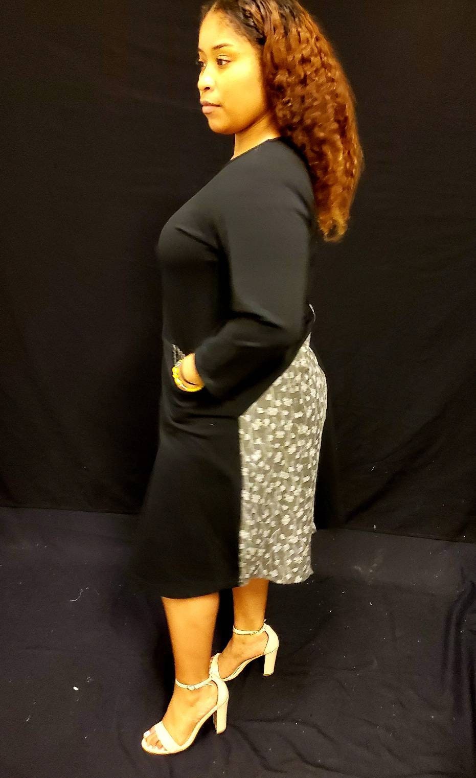 Lagenlook Italian Winter Weight dress. Size M/L.