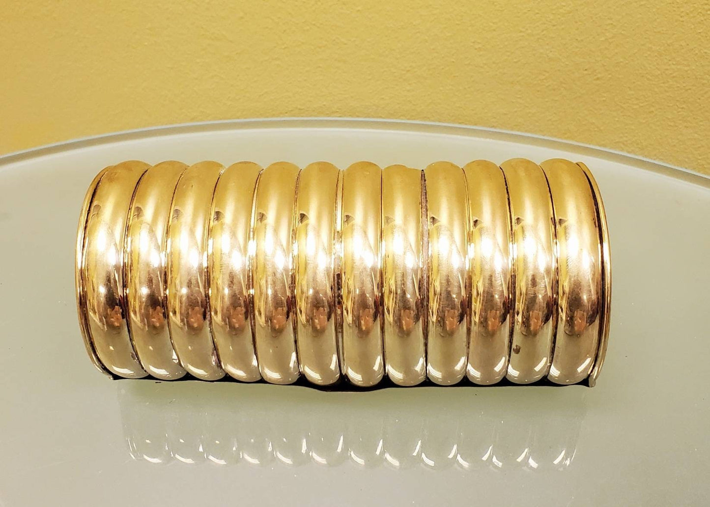 Wide Cuff Brass Bracelet.