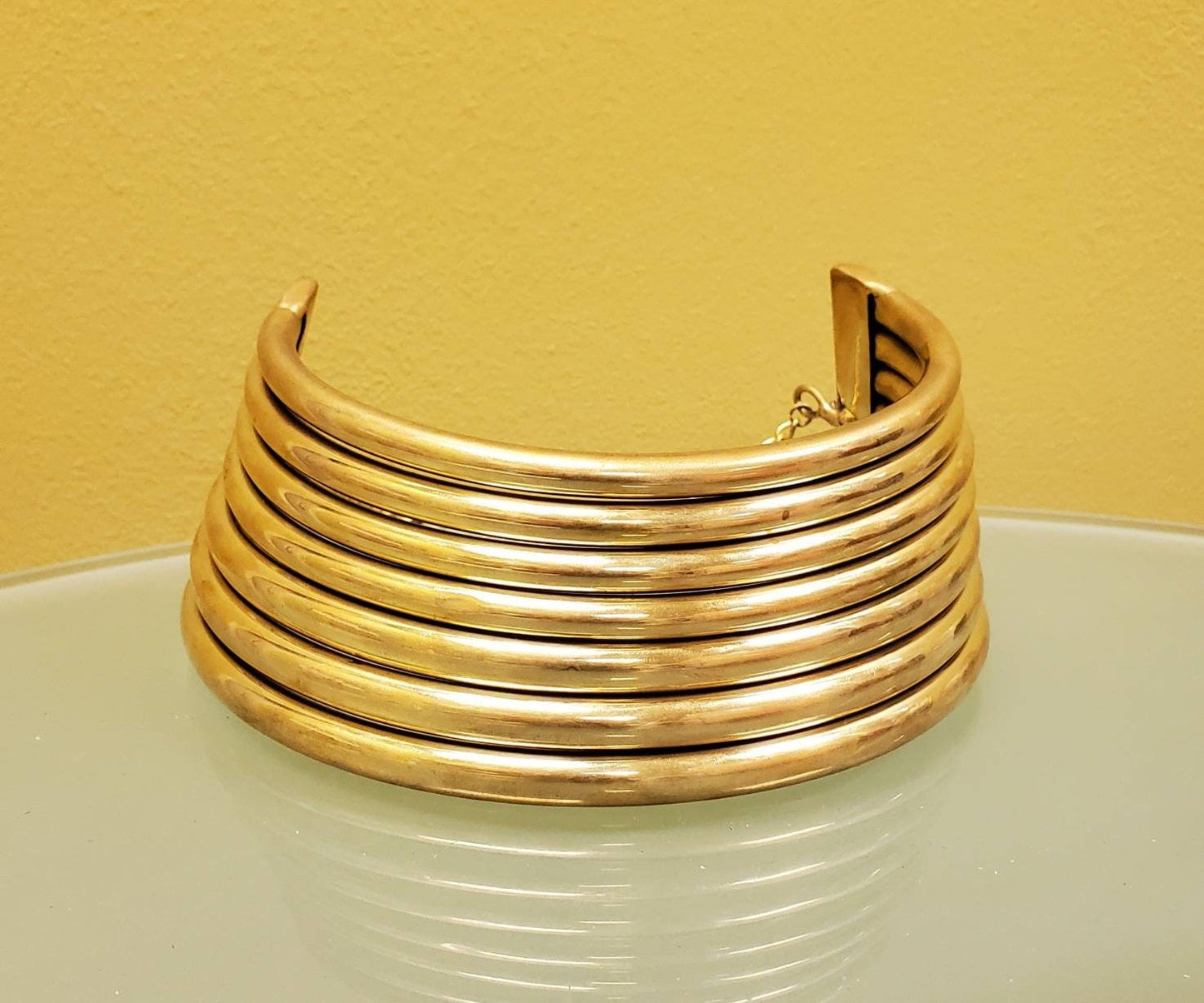Wide Cuff Brass Bracelet.
