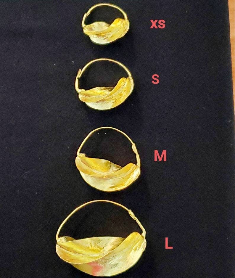 Fulani Hoop Earrings/Brass/Fulani Gold.