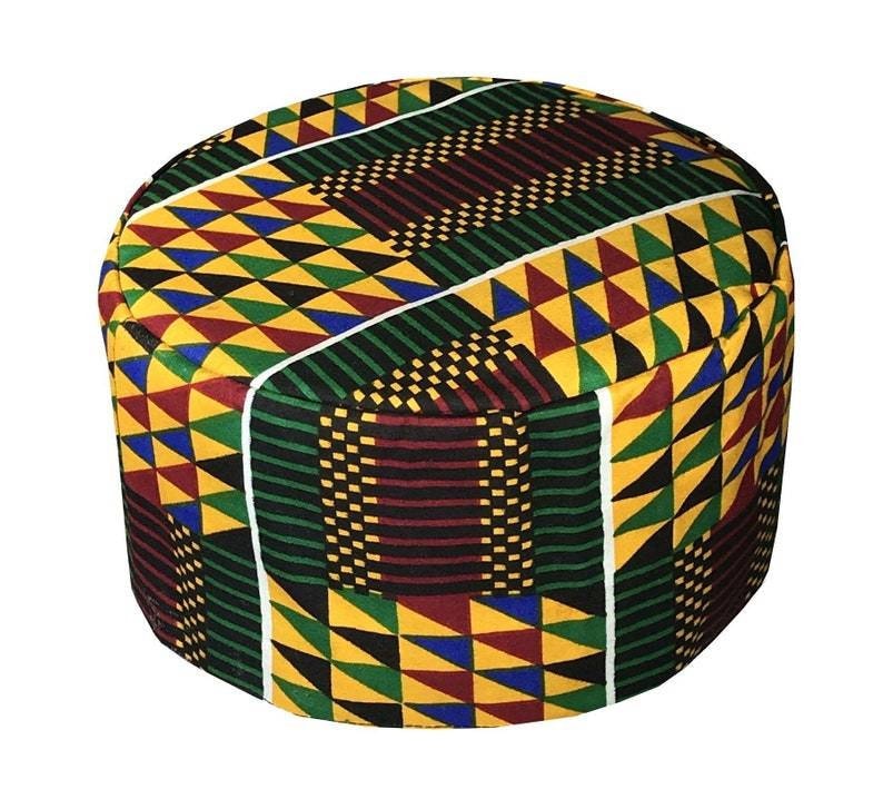 African Hats for Men/Kente Kuffi 25"/64 centimeter.