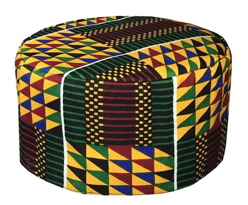 African Hats for Men/Kente Kuffi 25"/64 centimeter.