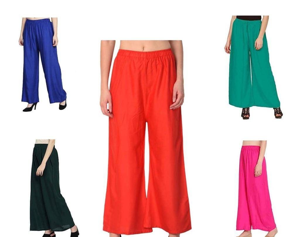 Wide Leg Pants for Women Elastic Waist Casual Summer Pants Loose Fit Beach Pants Comfy 100% cotton.