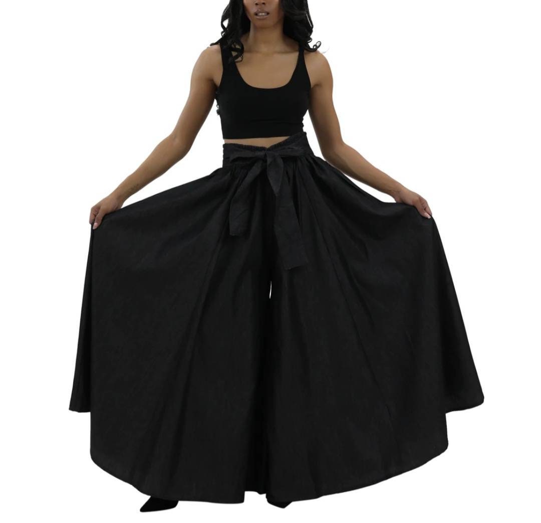 Plain Maxi Bazine Solid Skirt/Black African Skirt/Ankara Purple Skirt/One size.