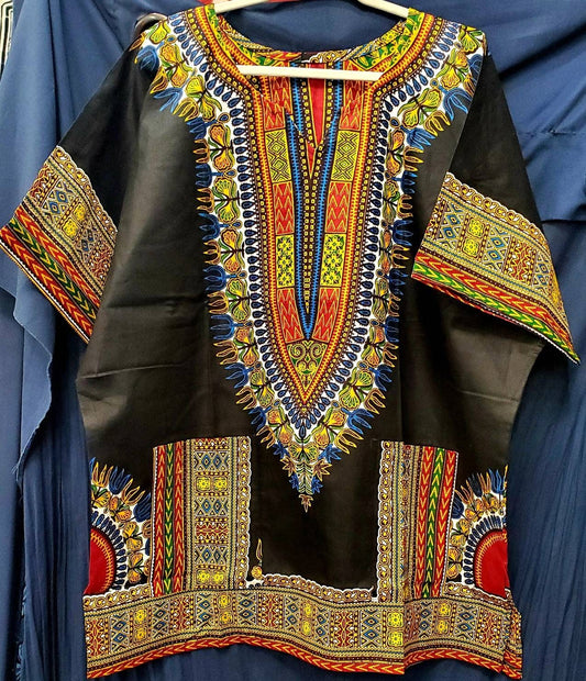 Traditional Dashiki Original Quality/Men's Organic Dashiki Shirt/Women Top of the line Dashiki size 2XL.