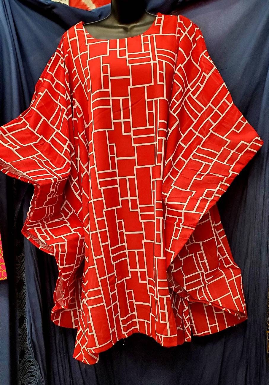 Window Design Angel Sleeve Dress/Poncho Dress/ Wing Sleeves. M-XL.