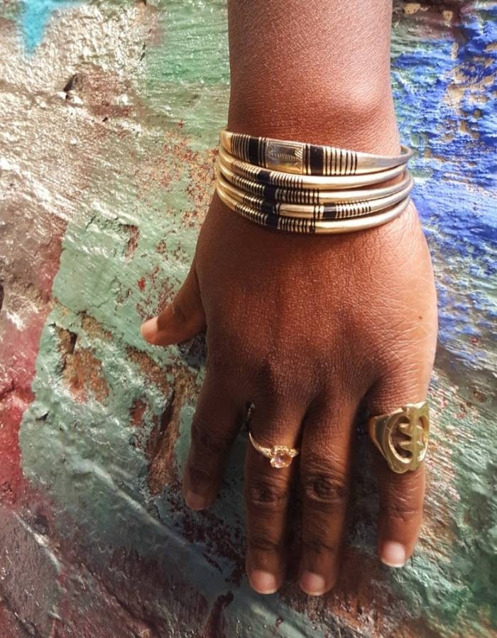Tuareg Brass/Silver Bracelet.