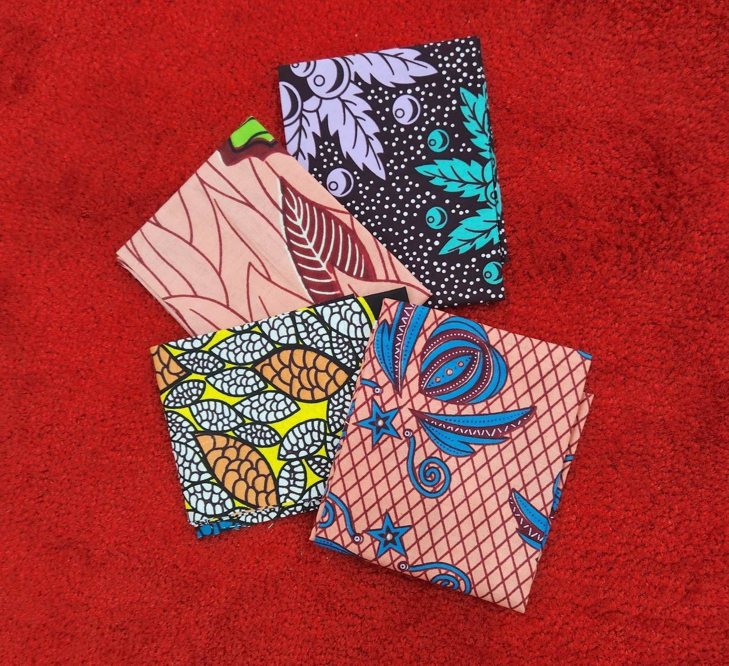 Ankara /African Print Fat Quarters Bulk different Packs.