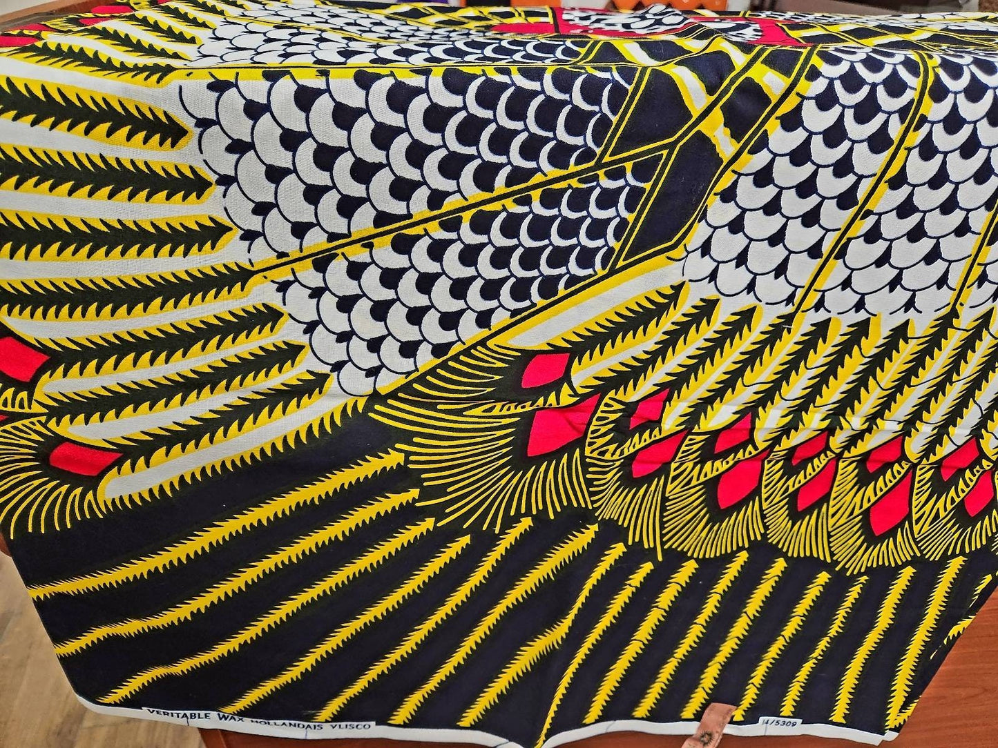 Peacock African Print Ankara Fabric/Waxprint/ Hollandaise 100% Cotton