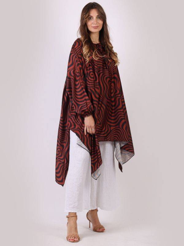 Minala Ladies Zebra Print Tunic Kaftan Dress.