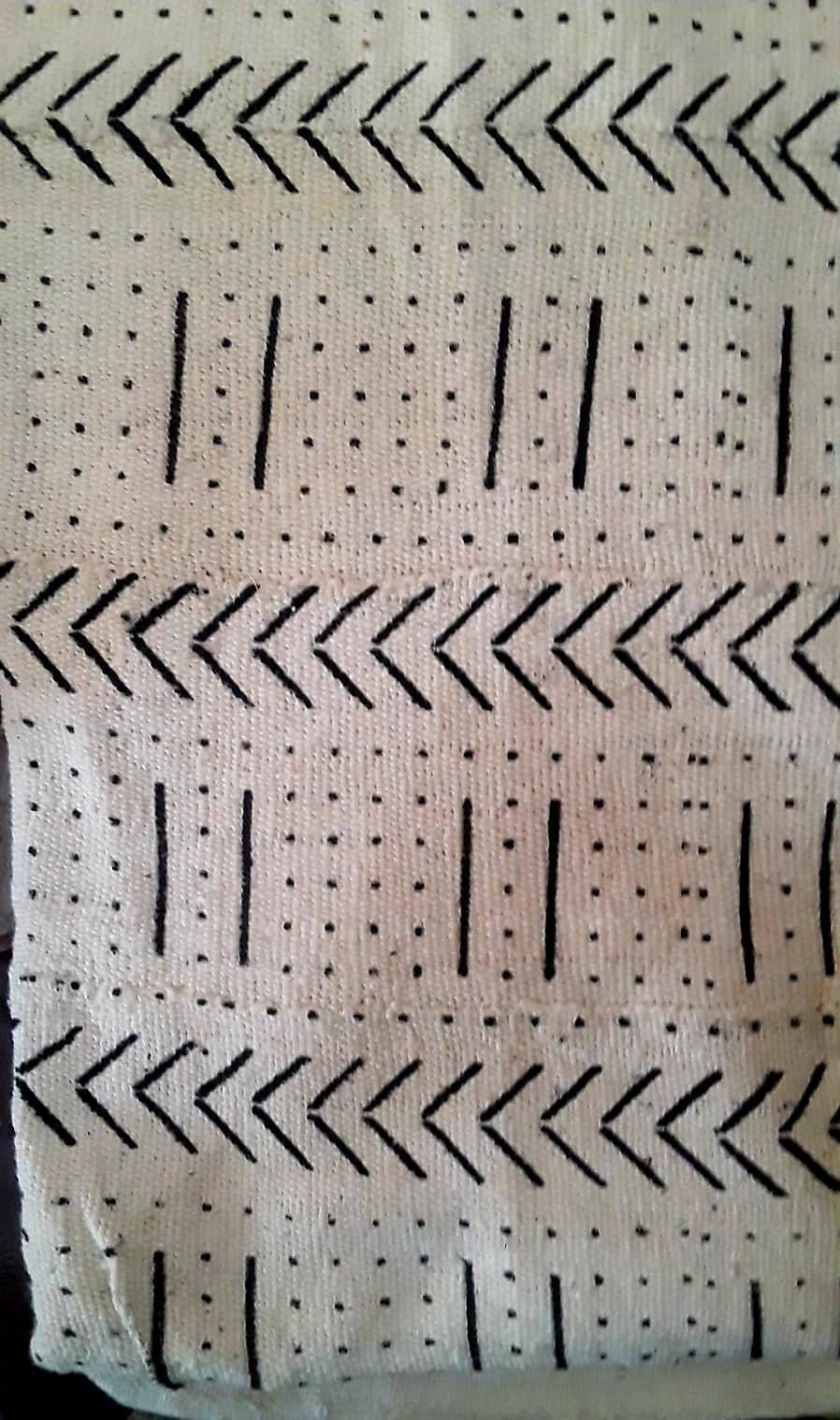 Bogolafini/ Mudcloth Bambara, Bogolan Mali Handwoven Fabric