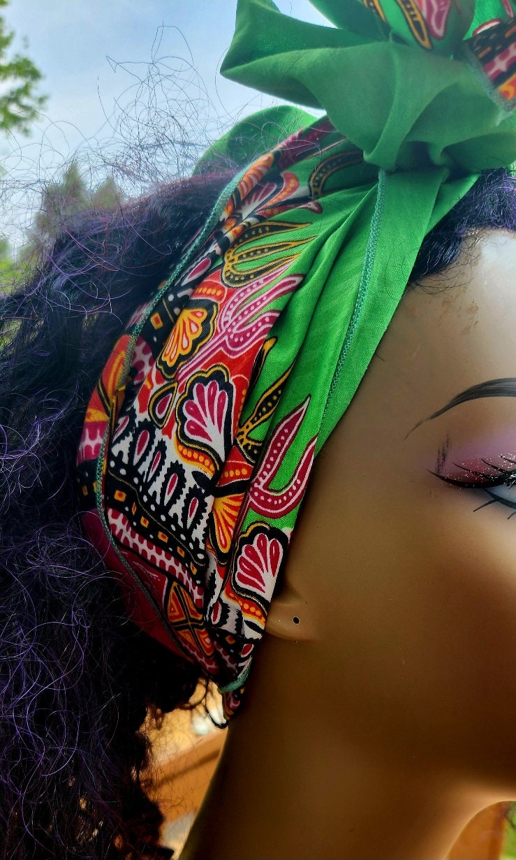 African Headwrap/Traditional Dashiki Headband/Headscarf.