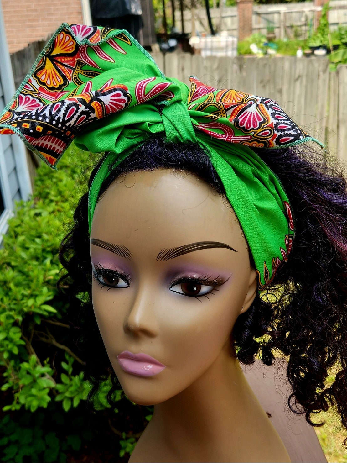 African Headwrap/Traditional Dashiki Headband/Headscarf.