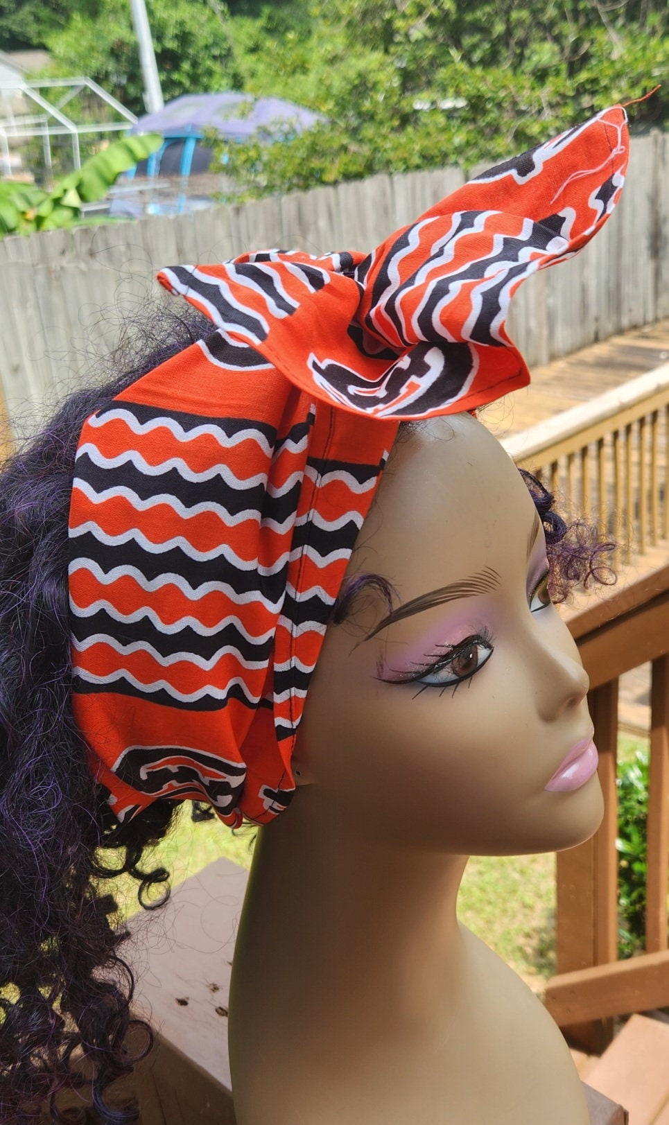 African Headwrap/Traditional Dashiki Headband/Headscarf.