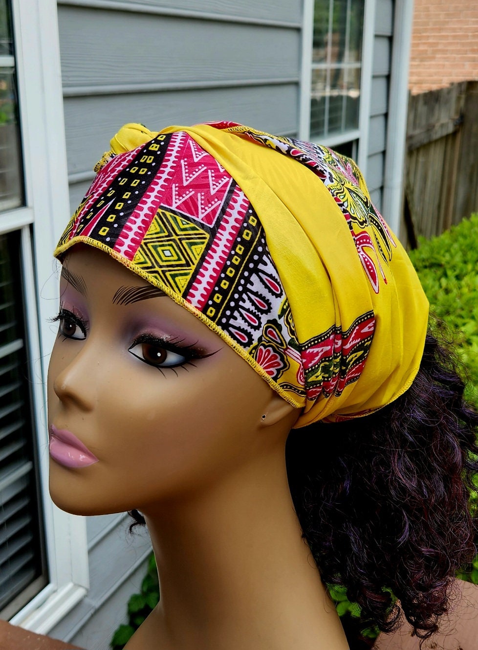 African Headwrap/Traditional Dashiki Headband/Headscarf.