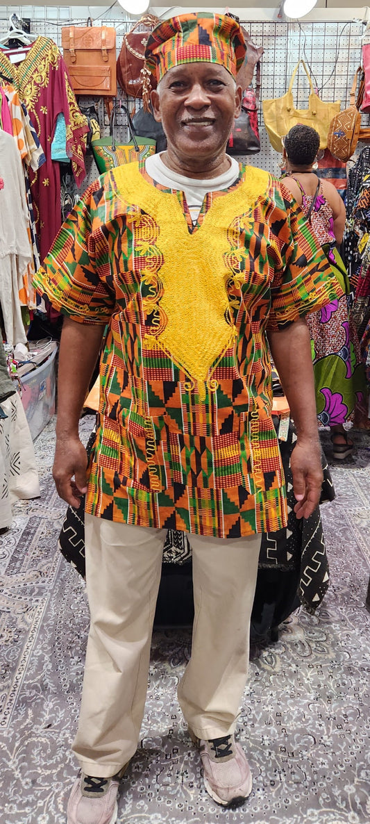 Dashiki Shirt/Kente Shirt Unisex/Oversize Dashiki/plus size SML-XL.